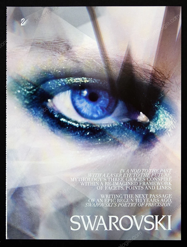 Swarovski Jewelry 2006 4-Page Print Ad - Guinevere Van Seenus