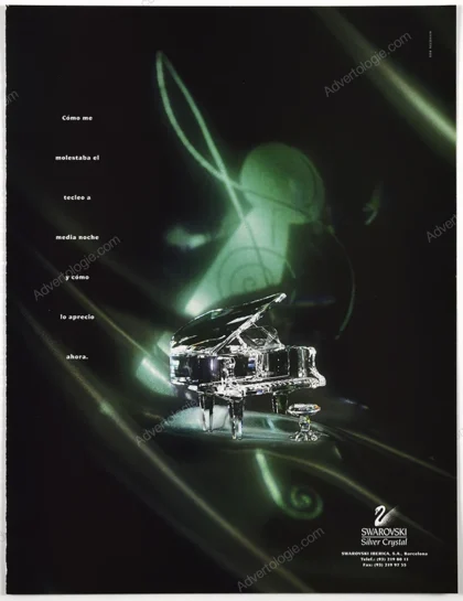 Swarovski Silver Crystal Jewelry 1995 Print Ad