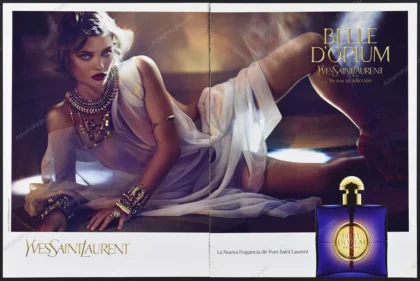 Belle d'Opium YSL Perfume 2010 Print Ad - Mélanie Thierry