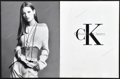 Calvin Klein Jeans 1993 Print Ad - Kate Moss, Herb Ritts