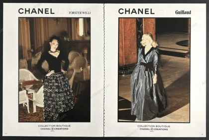 Chanel Collection Boutique 1980 4-Page Advertorial - Marie Helvin