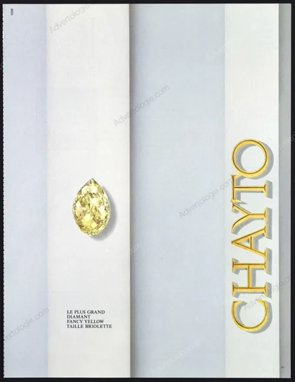 Chayto Diamonds 1986 Print Ad