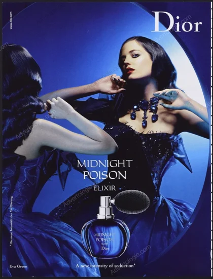 Midnight Poison Christian Dior Perfume 2008 Print Ad - Eva Green