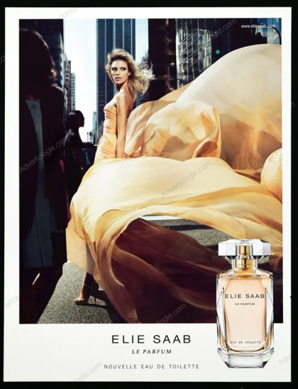 Elie Saab Perfume 2012 Print Ad - Anja Rubik