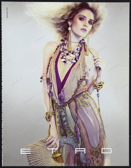 Etro 2010 Print Ad - Heidi Mount
