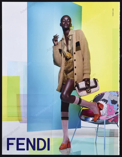 Fendi 2020 Print Ad - Adut Akech, Nick Knight