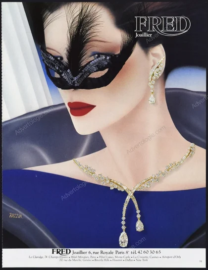 Fred Jewelry 1986 Print Ad - Razzia