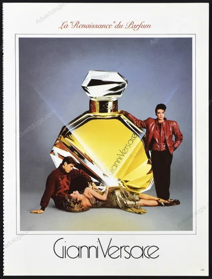 Gianni Versace Perfume 1984 Print Ad - Gia Carangi, Richard Avedon