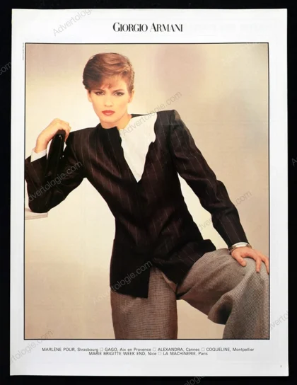 Giorgio Armani 1980 4-Page Advertorial - Gia Carangi, Aldo Fallai