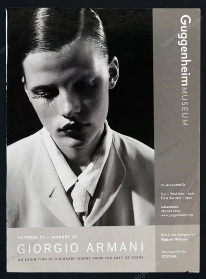 Giorgio Armani - Guggenheim Museum New York Exhibition 2000 Print Ad