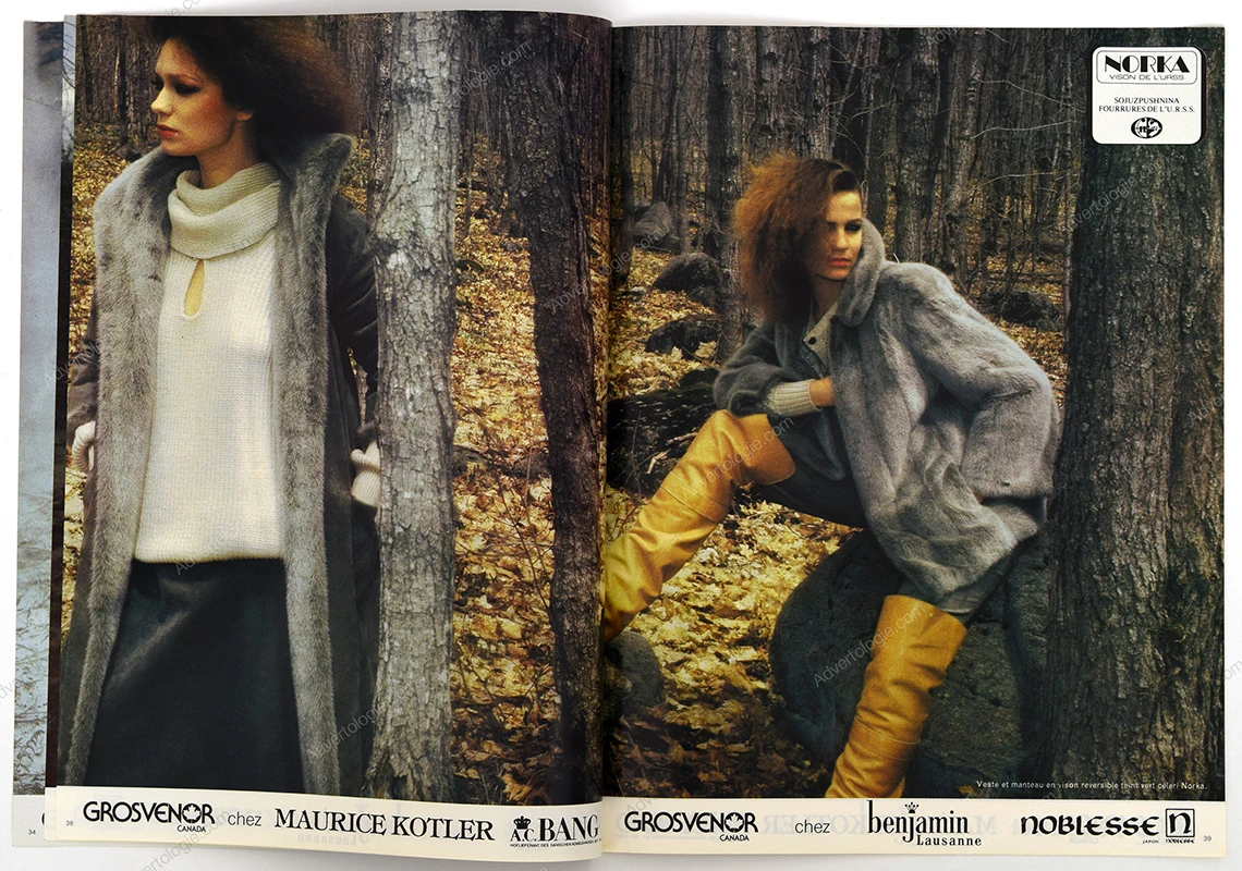 Grosvenor Canada Furs FW 1977-1978 13-Page Advertorial - Gian Paolo Barbieri