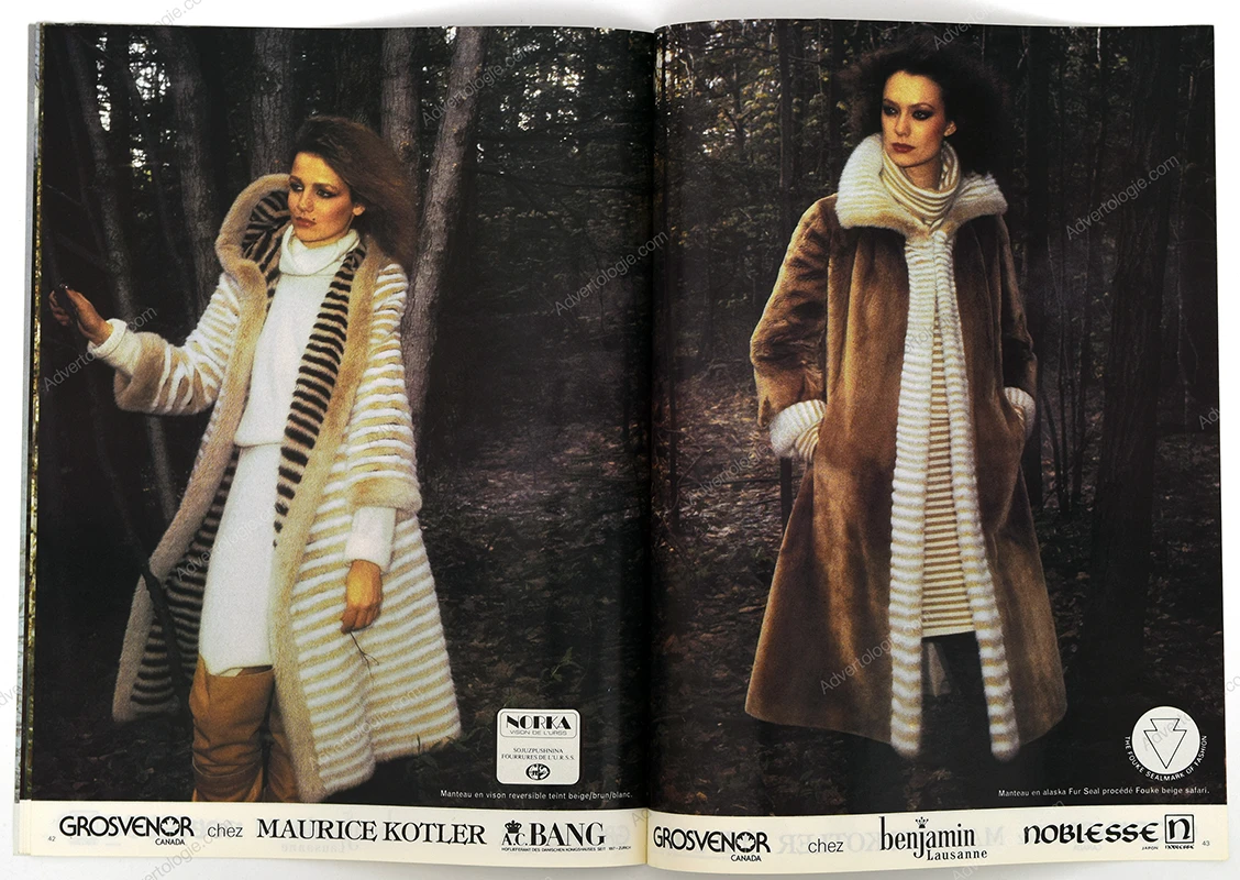 Grosvenor Canada Furs FW 1977-1978 13-Page Advertorial - Gian Paolo Barbieri