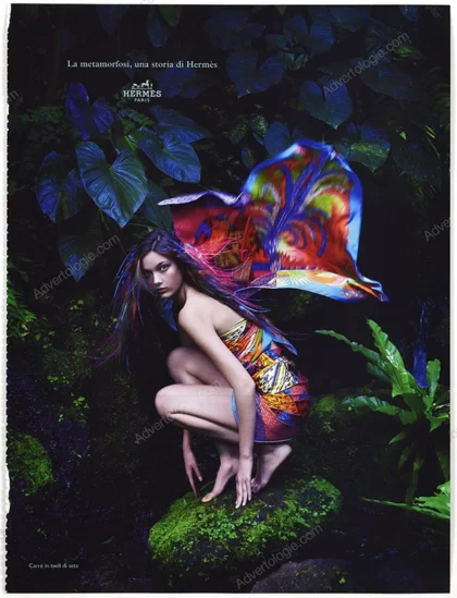 Hermès 2014 5-Page Print Ad - Diana Moldovan, Yumi Lambert