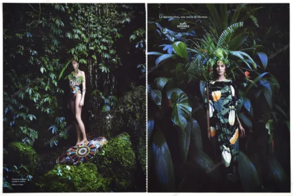 Hermès 2014 5-Page Print Ad - Diana Moldovan, Yumi Lambert