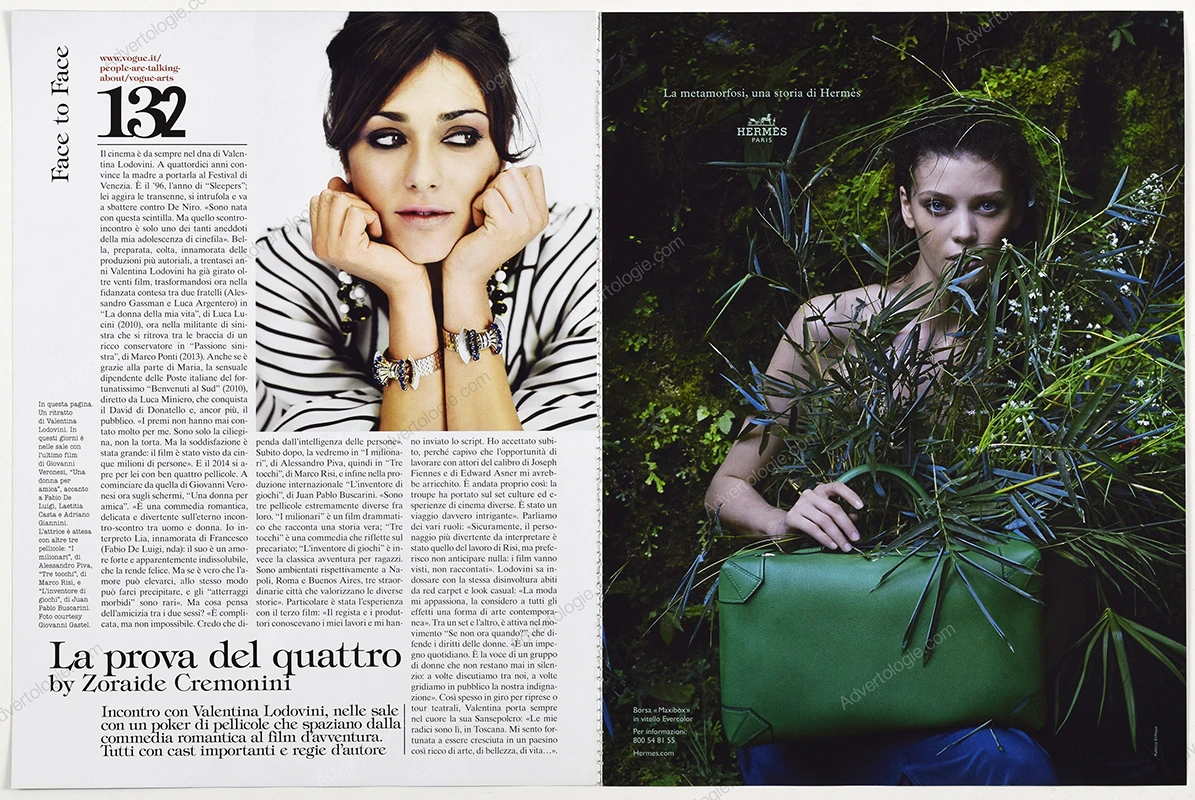 Hermès 2014 5-Page Print Ad - Diana Moldovan, Yumi Lambert - Image 3