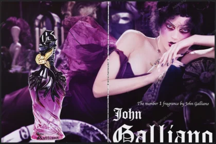 John Galliano Perfume 2008 Print Ad - Guinevere Van Seenus