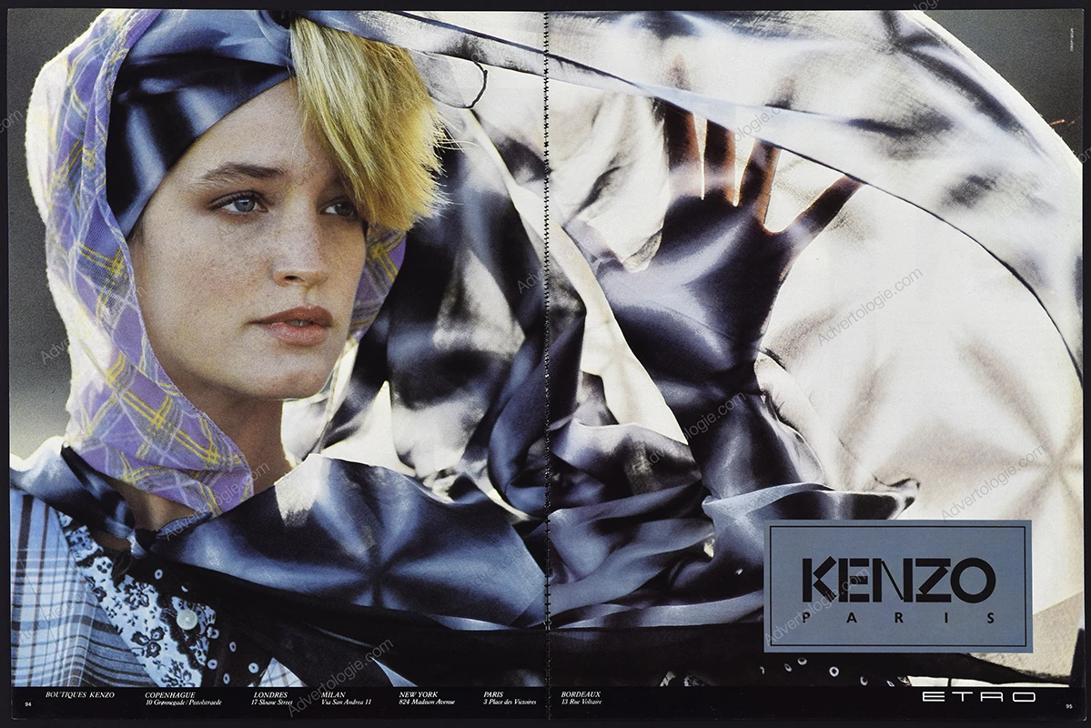 Kenzo 1984 Print Ad - Hans Feurer