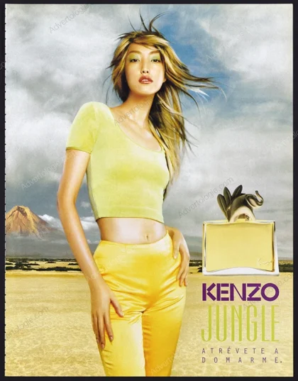 Kenzo Jungle Perfume 1996 Print Ad - Ayumi Tanabe