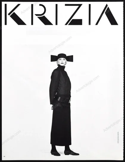 Krizia 1986 Print Ad - Giovanni Gastel