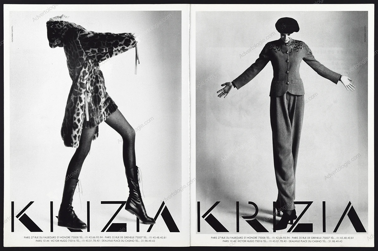 Krizia 1990 Print Ad - Giovanni Gastel