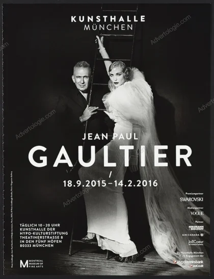 Kunsthalle Munchen Jean Paul Gaultier Exhibition 2015 Print Ad - Nadja Auermann