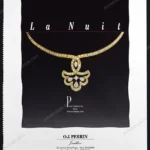 O.J. Perrin Jewelry 1986 Print Ad - "La Nuit"