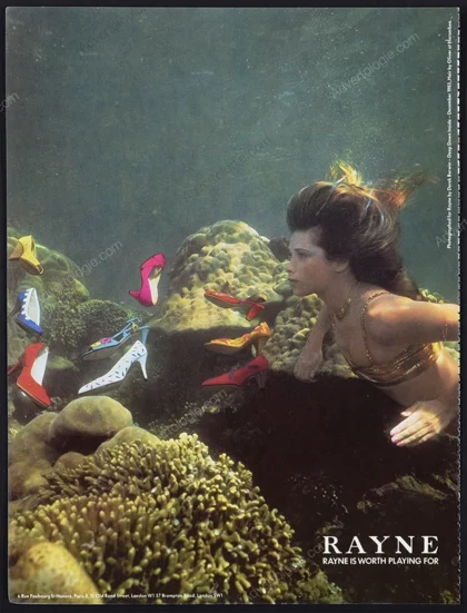 Rayne Shoes 1984 Print Ad