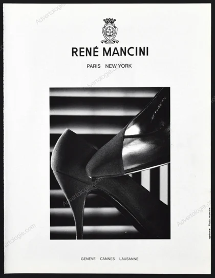 René Mancini Shoes 1990 Print Ad - Antoine Petin