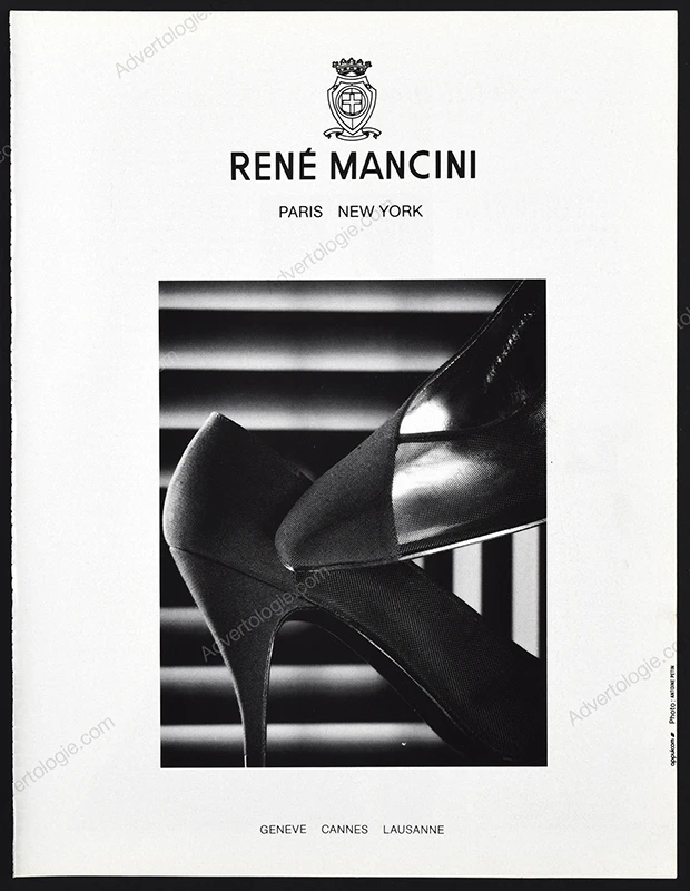 René Mancini Shoes 1990 Print Ad - Antoine Petin