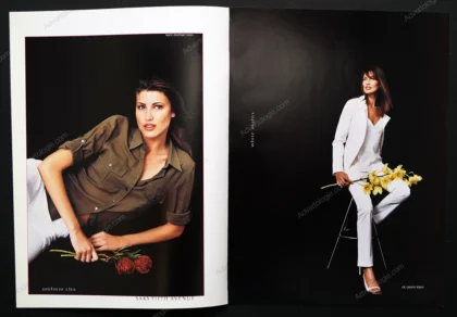 Saks Fifth Avenue 2001 12-Page Magazine Insert Ad - Nieves Álvarez
