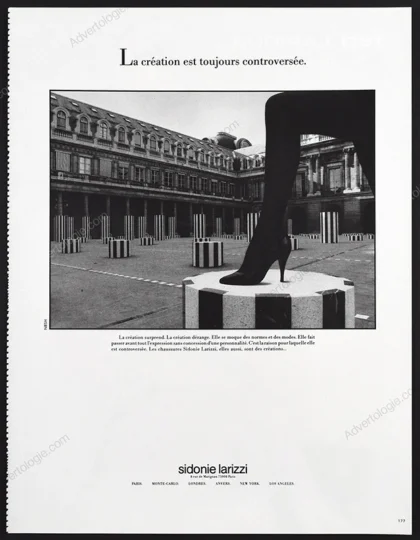 Sidonie Larizzi Shoes 1986 Print Ad