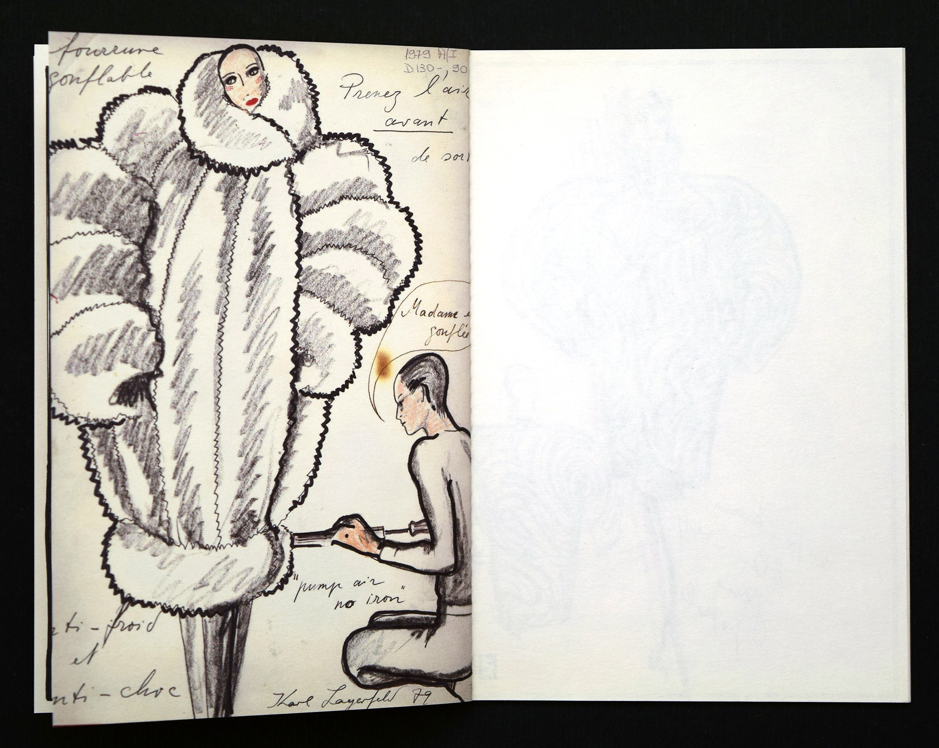Fendi Karl Lagerfeld Fur Sketchbook