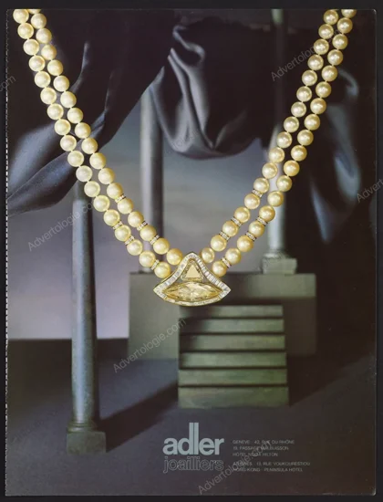 Adler Jewelry 1984 Print Ad