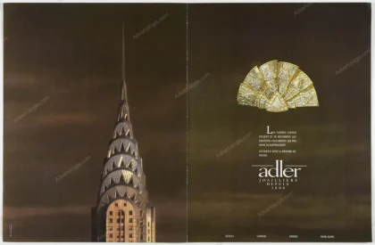 Adler Jewelry 1987 Print Ad - "Chrysler Building"