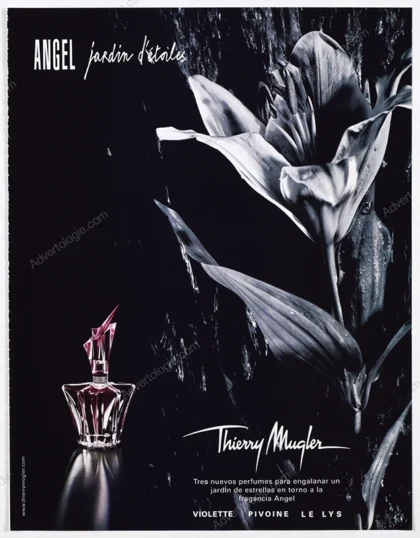 Angel Jardin d'Etoiles Thierry Mugler Perfume 2005 3-Page Print Ad