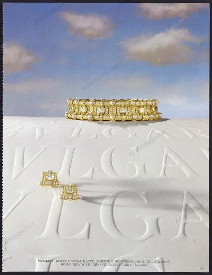 Bulgari Jewelry 1987 Print Ad