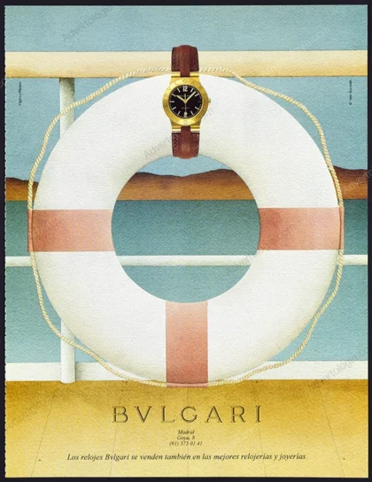 Bulgari Watches 1994 Print Ad - Davide Pizzigoni