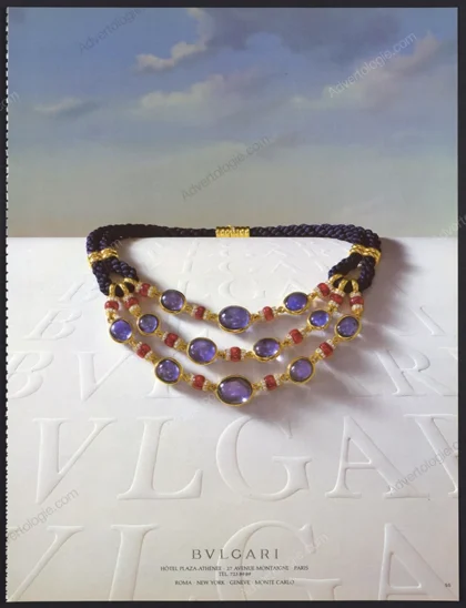 Bulgari Jewelry 1984 Print Ad