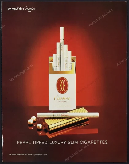 Cartier Cigarettes 1986 Print Ad