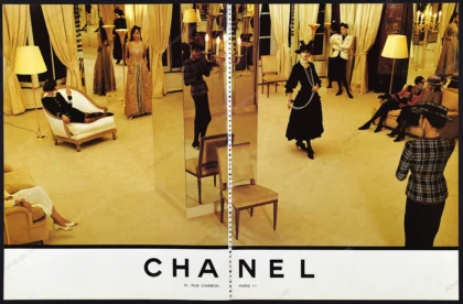 Chanel Haute Couture 1989-90 Print Ad - Inès de la Fressange