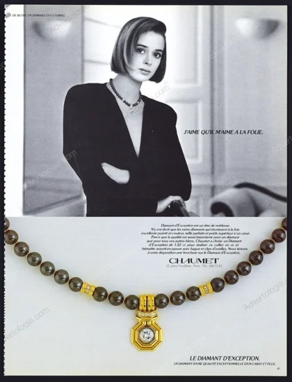 Chaumet Jewelry 1987 Print Ad