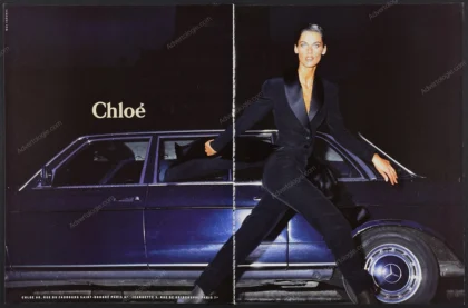 Chloé 1989 Print Ad - Vanessa Duve, Max Vadukul