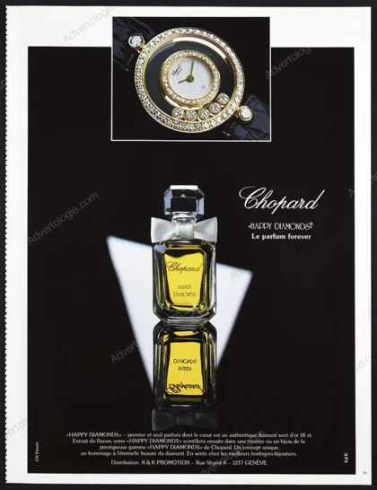 Chopard Happy Diamonds Perfume 1986 Print Ad