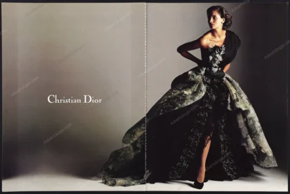 Christian Dior Haute Couture 1989 Print Ad - Daniela Ghione