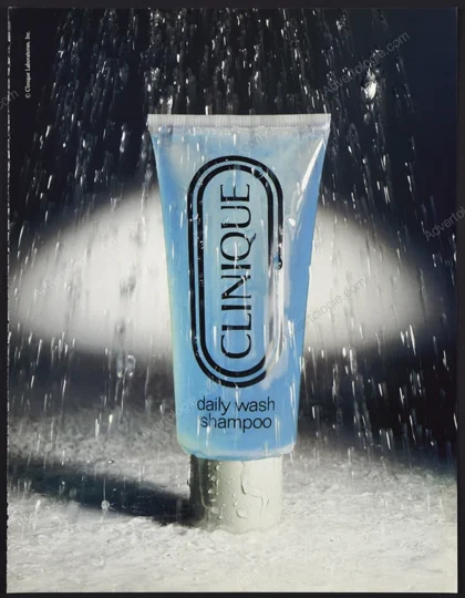 Clinique Shampoo 1991 Print Ad