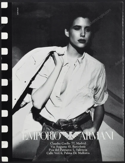 Emporio Armani 1991 Print Ad - Aldo Fallai