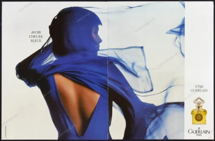 Guerlain L'Heure Bleue Perfume 1987 Print Ad