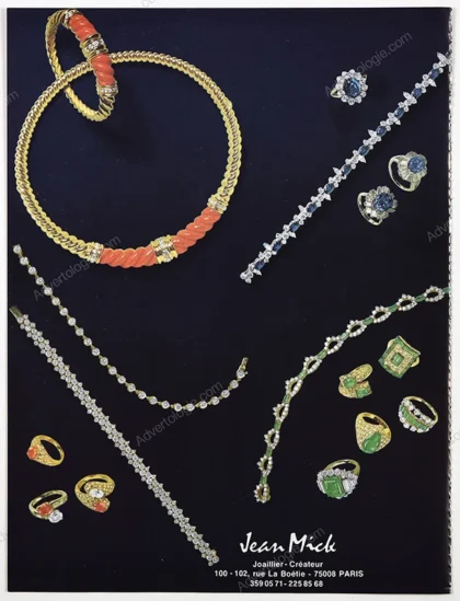 Jean Mick Jewelry 1977 Print Ad