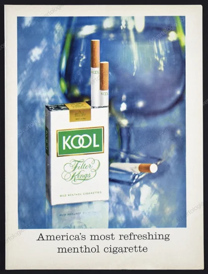 Kool Cigarettes 1963 Print Ad