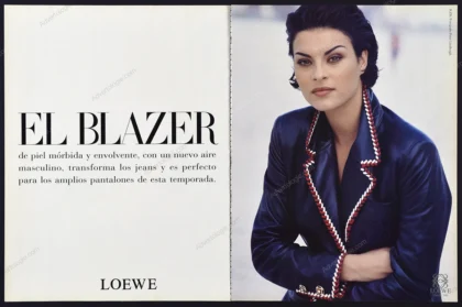 Loewe 1993 Print Ad - Magali Amadei, Peter Lindbergh